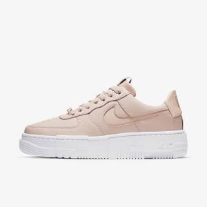 Women's Nike Air Force 1 Pixel Sneakers Beige / Black / White | NK197ONW