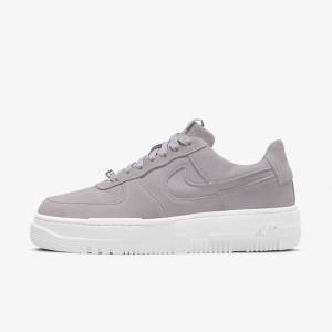 Women's Nike Air Force 1 Pixel Sneakers Grey / White / Grey | NK723JGA