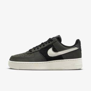 Women's Nike Air Force 1 Sneakers Black / Light Beige | NK139VMO