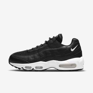 Women's Nike Air Max 95 Sneakers Black / White | NK092NXY