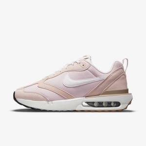 Women's Nike Air Max Dawn Sneakers Pink / Black / Light Brown / White | NK183JCW