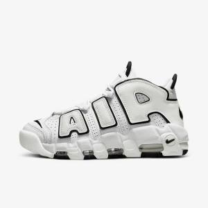 Women's Nike Air More Uptempo Sneakers White / Black | NK539WXB