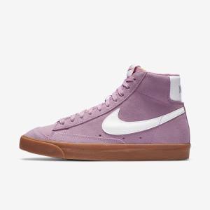 Women's Nike Blazer Mid 77 Sneakers Pink / Brown / Orange / White | NK603EBK