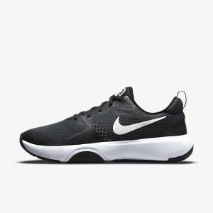 Women's Nike City Rep TR Training Shoes Black / Dark Grey / White | NK753PRX