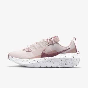 Women's Nike Crater Impact Sneakers Light Pink / White / Burgundy | NK628CKB