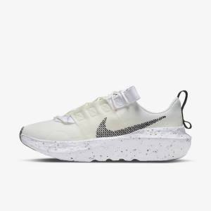 Women's Nike Crater Impact Sneakers White / Black | NK692SWJ