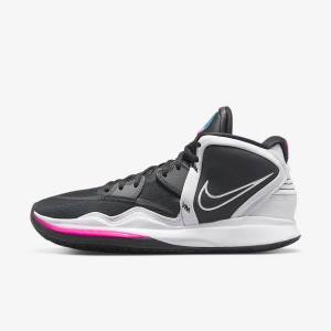 Women's Nike Kyrie Infinity Basketball Shoes Black / Grey / Pink / White | NK513RLP