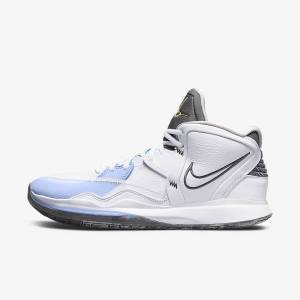 Women's Nike Kyrie Infinity Basketball Shoes White / Light Blue / Grey | NK714TLZ