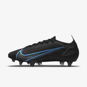 Women's Nike Mercurial Vapor 14 Elite SG-Pro AC Soft-Ground Football Shoes Black / Grey | NK948YET