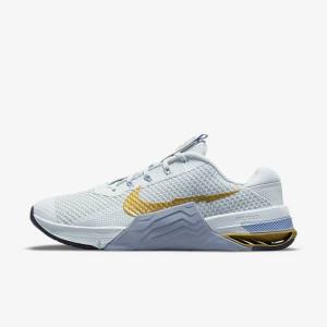 Women's Nike Metcon 7 Training Shoes Platinum / Metal Gold | NK271WQK