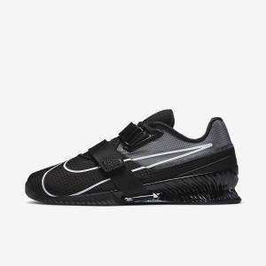 Women's Nike Romaleos 4 Training Shoes Black / White | NK439HNF