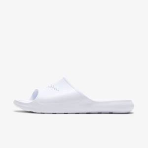 Women's Nike Victori One Shower Slides White | NK146SMH