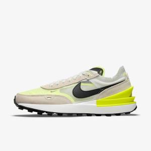 Women's Nike Waffle One Sneakers White / Black | NK068DZM