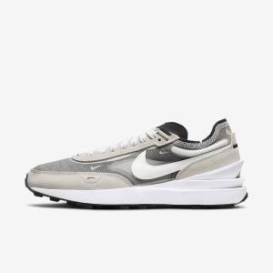 Women's Nike Waffle One Sneakers White / Black / Orange | NK370ISC