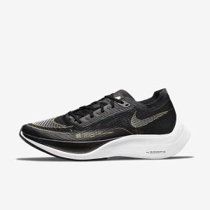 Women's Nike ZoomX Vaporfly Next% 2 Road Racing Running Shoes White / Green / Turquoise / Black | NK261OEM